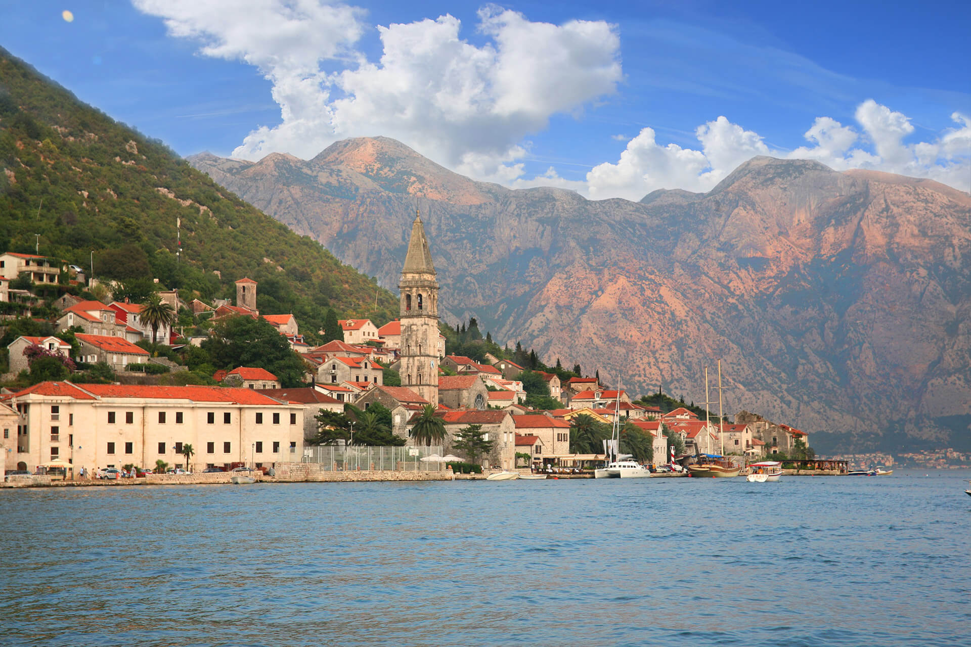 Perast and the island Lady of the rock